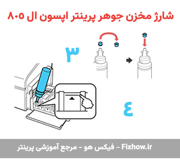 شارژ کارتریج پرینتر اپسون L805